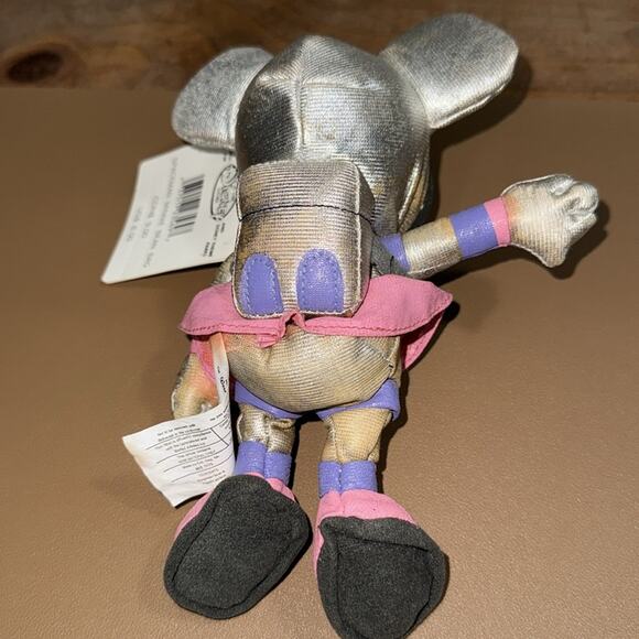 Vintage The Disney Store spaceman Mickey and spaceman Minnie bean bags flawed - Picture 6 of 10